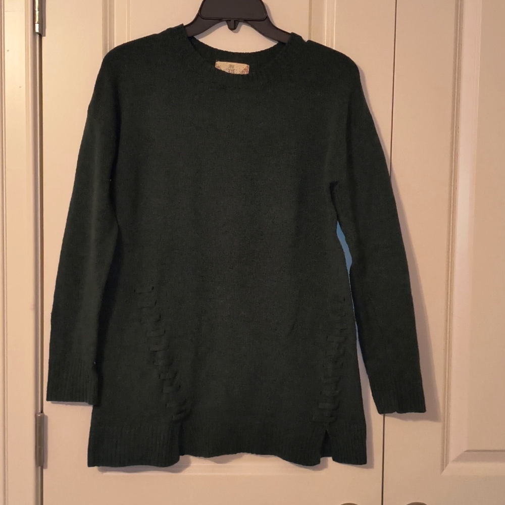 Forest green sweater dress, size M